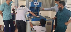 Bàn giao hệ thống máy sản xuất hộp bảo vệ đồng hồ nước