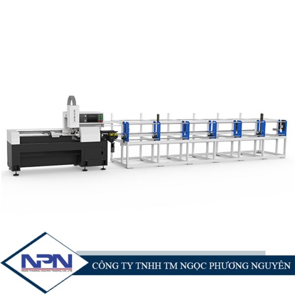 Máy cắt lares CNC ống hộp nhỏ tốc độ cao có bộ nạp phôi LX-FL40F