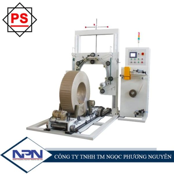 Máy quấn màng bọc cuộn dây kim loại (thép, đồng, nhôm, inox…) dạng dọc PS-GD900N