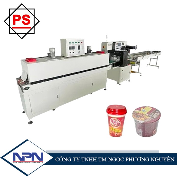 Máy đóng gói ngang kết hợp co màng tự động cho hộp mỳ tốc độ cao PS-SZS-590X Máy đóng gói ngang kết hợp co màng tự động cho hộp mỳ tốc độ cao PS-SZS-590X