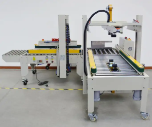 Máy dán băng keo thùng carton - Tự động điều chỉnh theo kích thước thùng