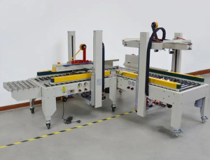 Máy dán băng keo thùng carton - Tự động điều chỉnh theo kích thước thùng